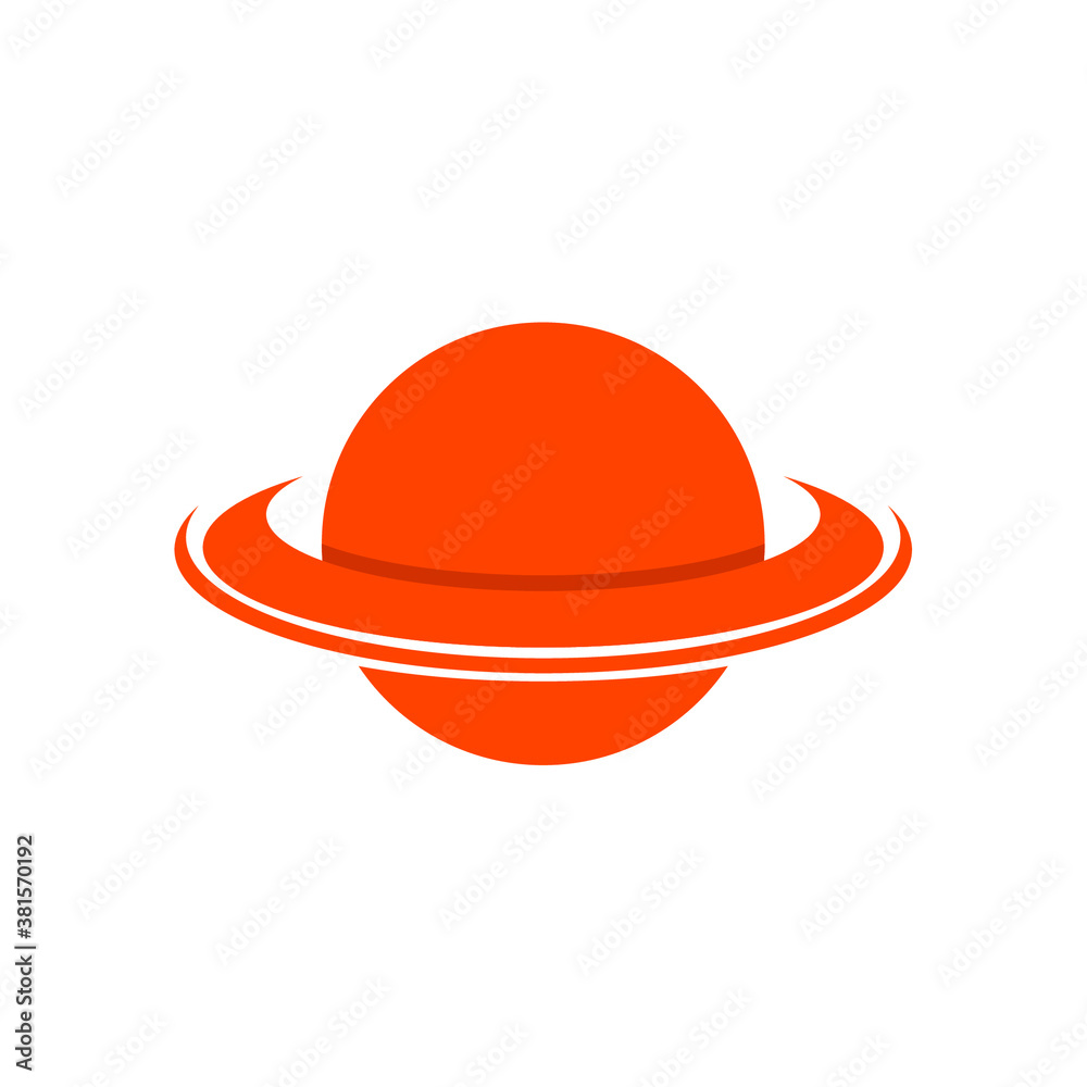 illustration vector graphic of planet logo or icon illustration vector graphic of planet logo or icon
