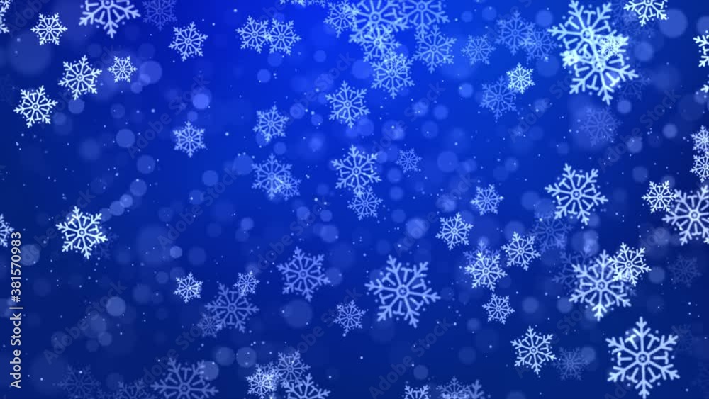 snowfall Blue white loop background christmas and new year greeting cards, and invitations, and winter holiday season. glittering particles snowflake falling dust shine lights. Celebration Greetings snowfall Blue white loop background christmas and new year greeting cards, and invitations, and winter holiday season. glittering particles snowflake falling dust shine lights. Celebration Greetings