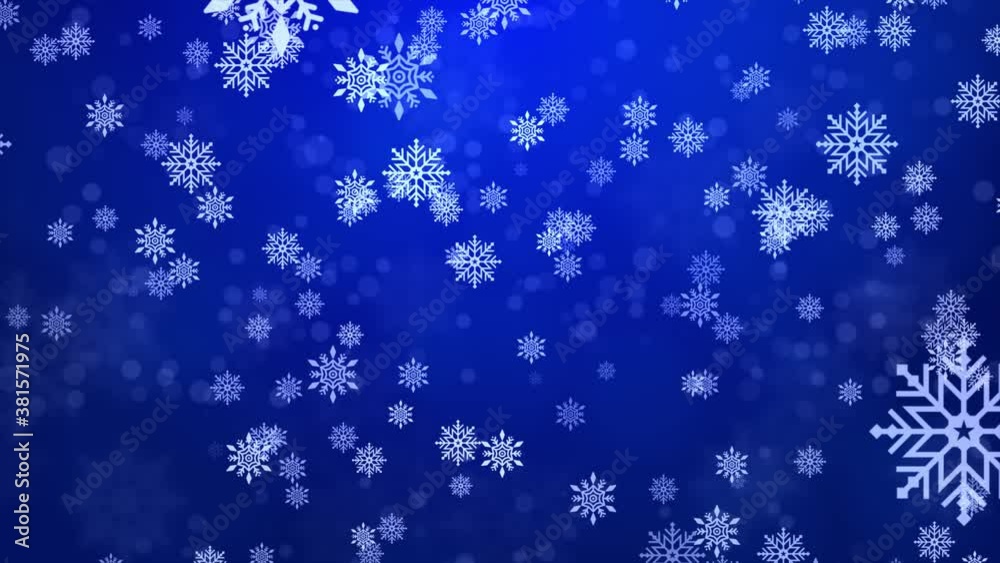 Christmas falling snow Blue isolated Clean loop background. Snowflake decoration effect. Xmas snow flake pattern. Magic snowfall texture. Winter backdrop Festivel, birthday, Party, Invitation, Wishes Christmas falling snow Blue isolated Clean loop background. Snowflake decoration effect. Xmas snow flake pattern. Magic snowfall texture. Winter backdrop Festivel, birthday, Party, Invitation, Wishes