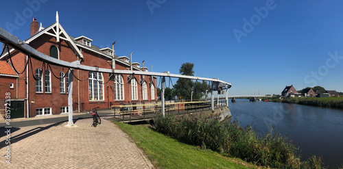 Tablou pe pânză Panorama from the Waterwolf pumping station