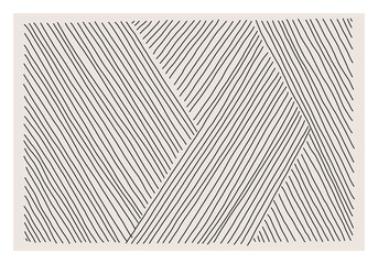 Papier peint photo Minimaliste art Esquisse artistique aux formes épurées  © C Design Studio