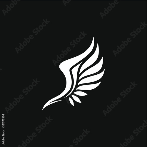 illustration vector graphic of a wing