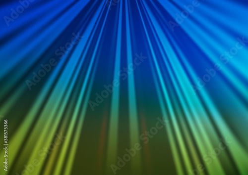 Light Blue, Green vector backdrop with long lines. Blurred decorative design in simple style with lines. Best design for your ad, poster, banner.