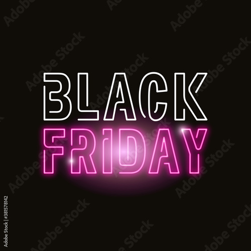 Black Friday Neon logo black friday