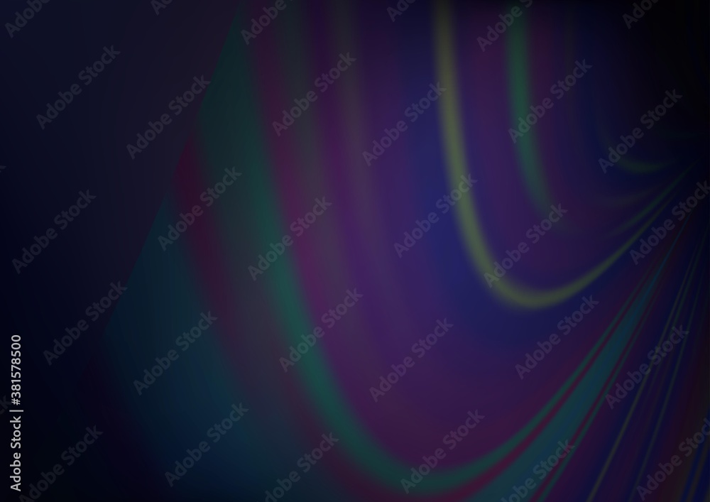 Fototapeta premium Dark BLUE vector blurred bright template. Creative illustration in halftone style with gradient. The template can be used for your brand book.