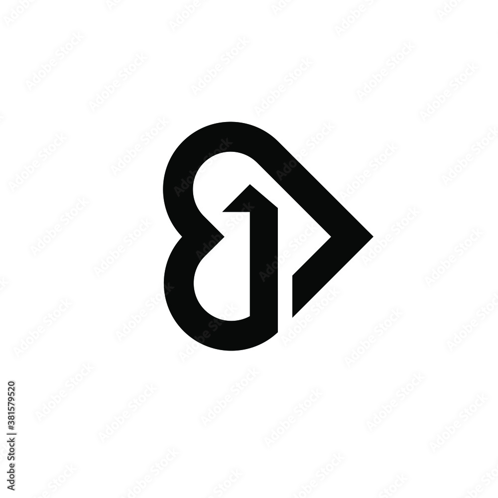 ONE heart letter logo black vector icon design isolated white background ONE heart letter logo black vector icon design isolated white background