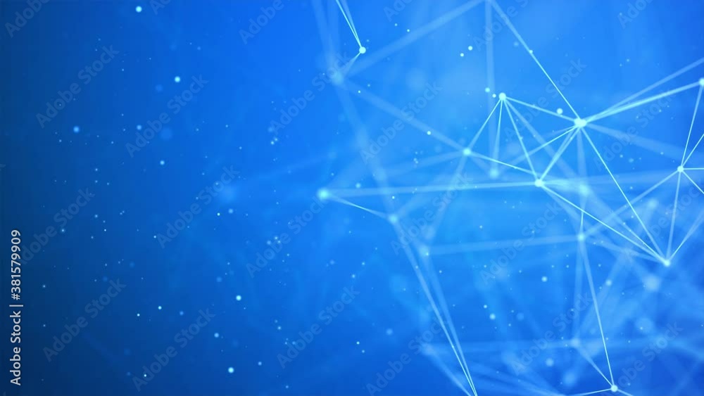 abstract geometric background and connecting dots and lines. Global connection. Digital technology with plexus background . Cyber Digital data Visualization Network Polygon Connection Structure.