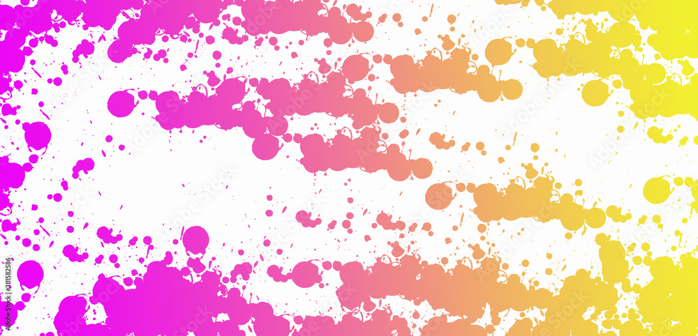 Obraz premium Gradient Smooth color abstract splatter pattern background.