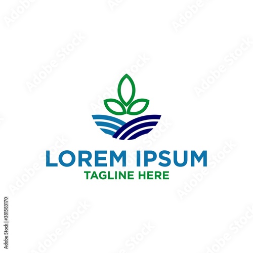 Landscape leaf view logo