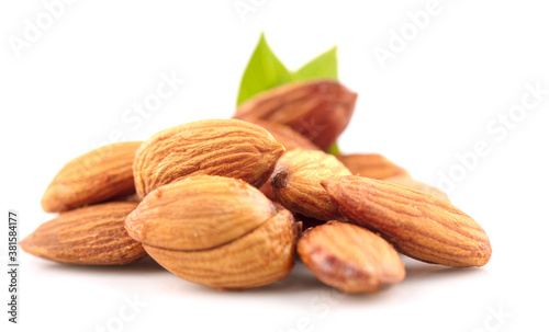 Almond / Nuts isolated on white background
