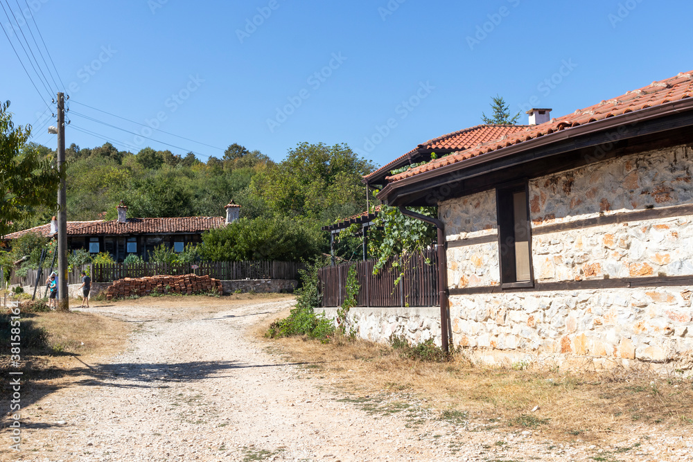 Old Houses in the historic village of Brashlyan, Bulgaria