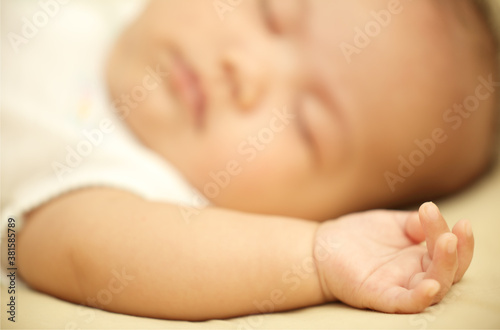 Cute Little Baby Boy Sleeping