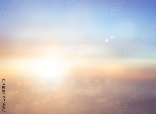 Abstract blur beach sunset texture background