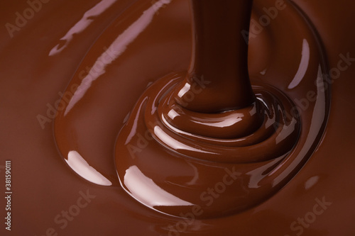 hot chocolate syrup filling, sweet food background
