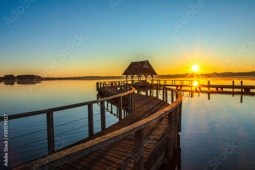 Deutschland, Schleswig-Holstein, Hemmelsdorf, Hemmelsdorfer See in der Morgenstimmung © fotokunst63