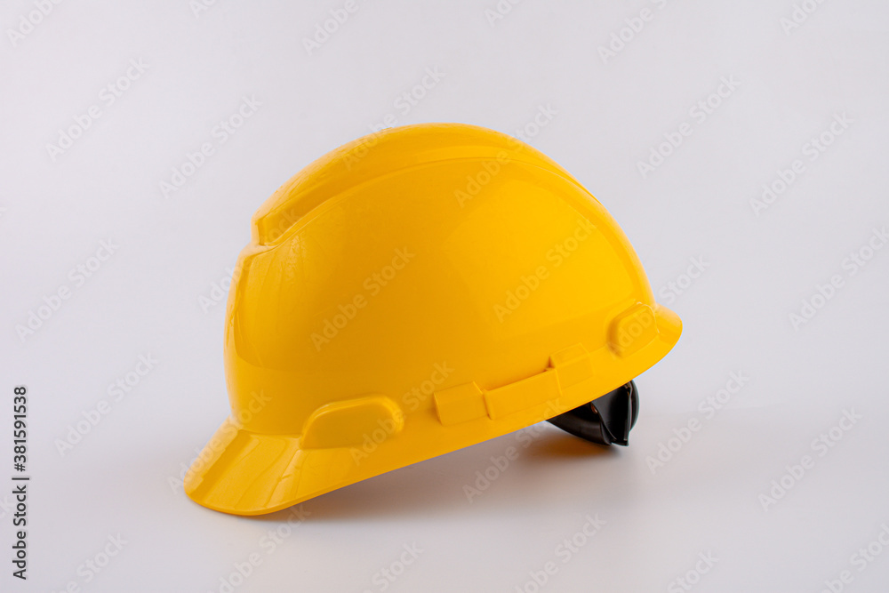 side view of safety helmet isolated background side view of safety helmet isolated background