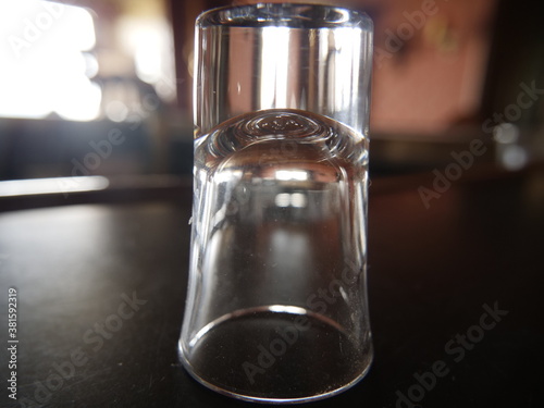 shot glas in a bar