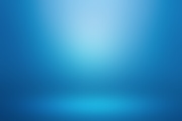blue gradient abstract background with soft spot light for product displaying.