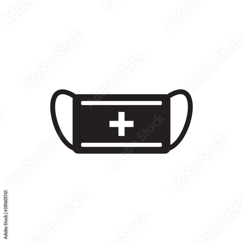 medical mask icon symbol sign vector