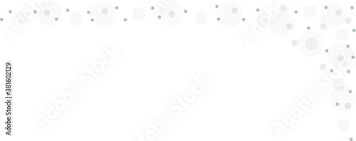 Gray vector background with a pattern of circles with different diameters. Textured template for a web splash in a modern style.