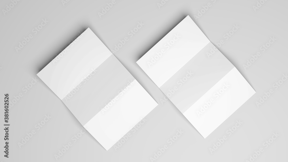 Blank white stationery on white background. Blank white stationery on white background.