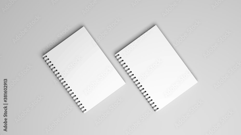 Blank white stationery on white background. Blank white stationery on white background.
