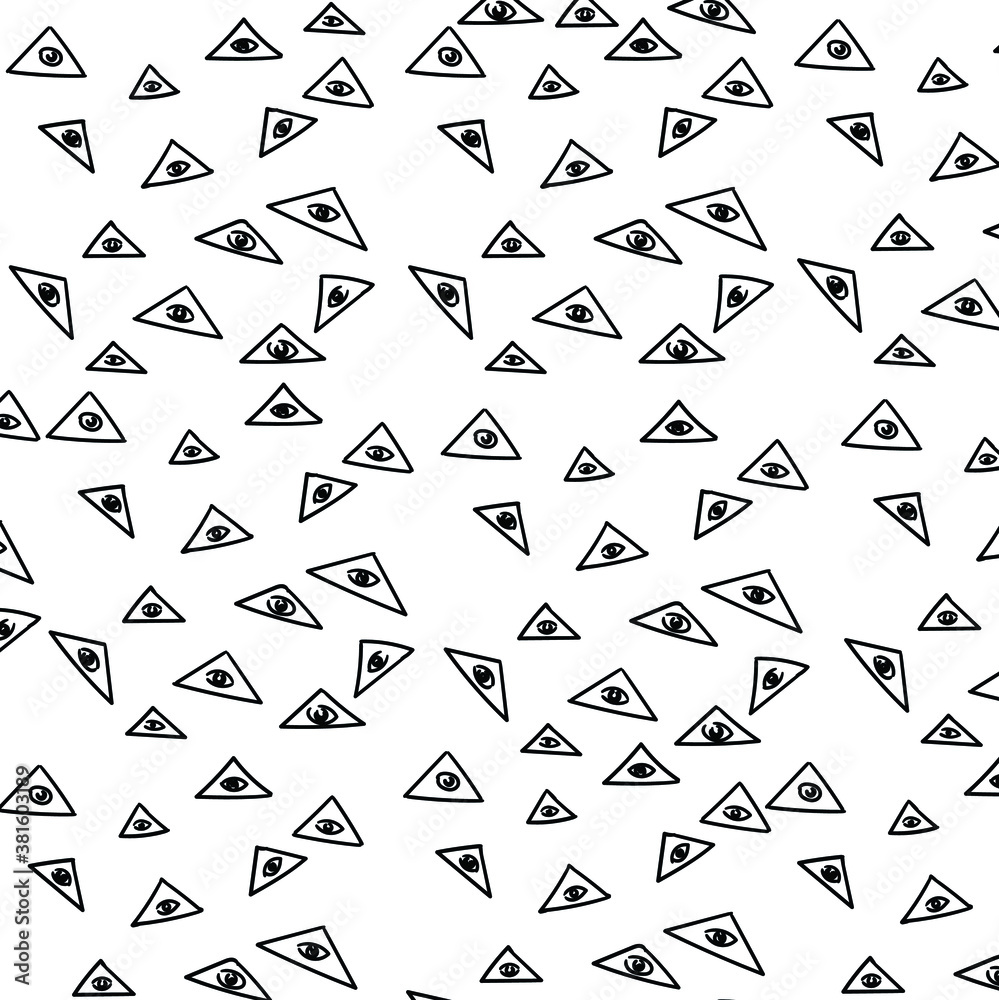 Many pyramids are scattered across the canvas. Many pyramids are scattered across the canvas.