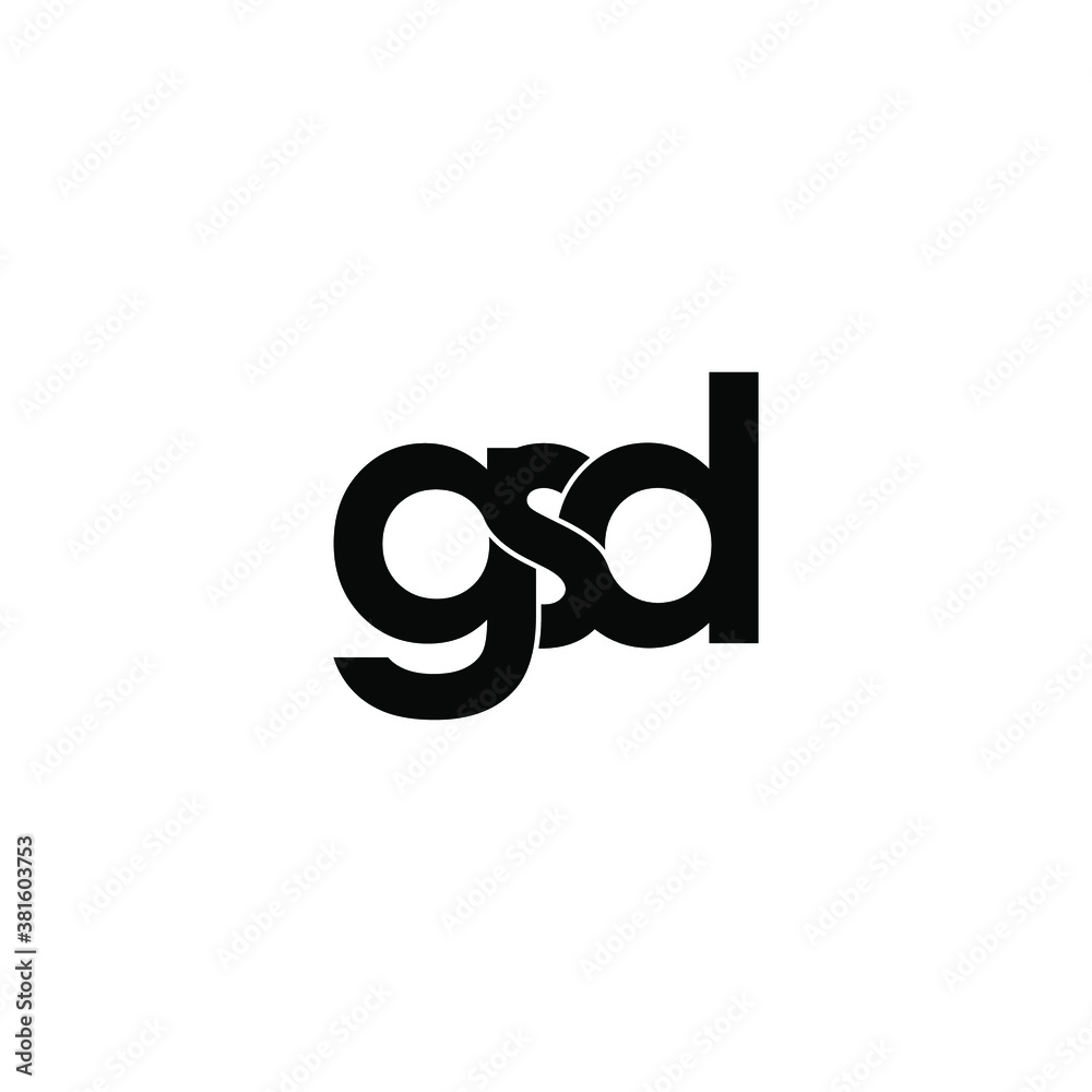 gsd letter original monogram logo design gsd letter original monogram logo design