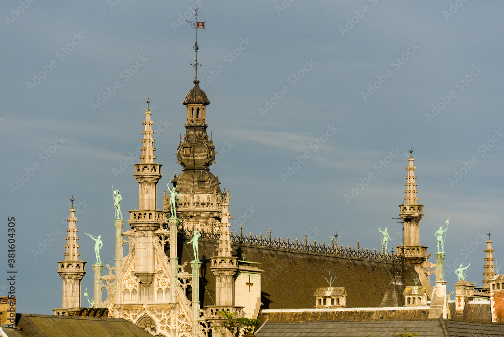 Fototapeta premium Building Maison du Roi, King's House, on Grand Place square in Brussels, Belgium