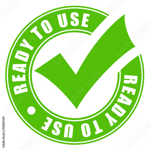 Ready to use vector sign