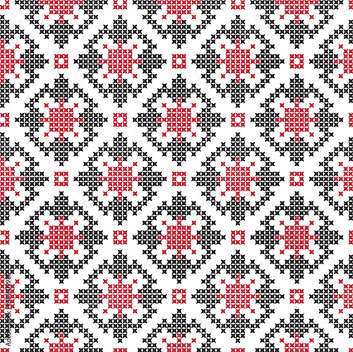 embroidered Ukrainian national pattern crossembroidered cross ukrainian slavic national pattern on transparent background