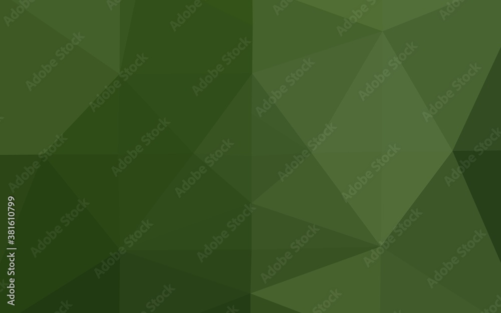 Obraz premium Light Green vector shining triangular background. Brand new colorful illustration in with gradient. Completely new template for your business design.
