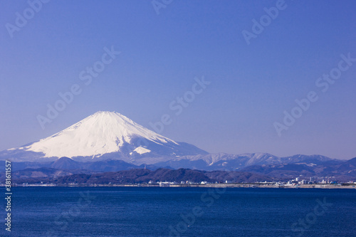 富士山と相模湾