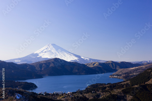 富士山と芦ノ湖