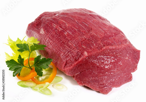 Wallpaper Mural Raw Beef Roast on white Background - Isolated