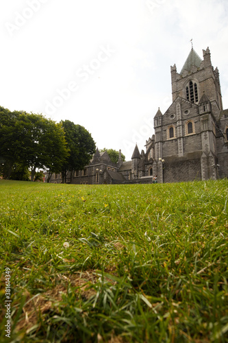 Obraz na płótnie Christchurch Cathedral in Dublin City, Ireland w salonie