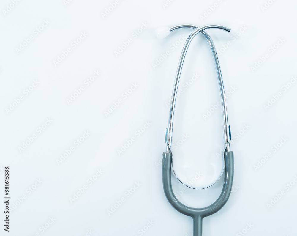 Stethoscope for doctor checkup on table Stethoscope for doctor checkup on table
