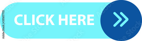 Click here button blue color clean eps vector file