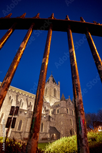 Obraz na płótnie Christchurch Cathedral in Dublin City, Ireland w salonie