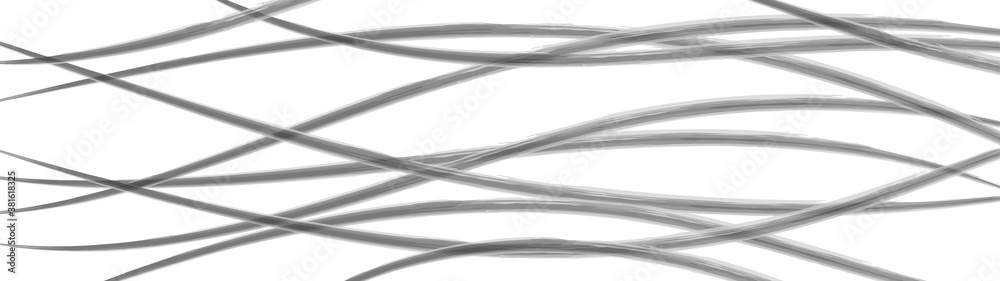 Abstract background of wavy intertwining lines, black on white Abstract background of wavy intertwining lines, black on white