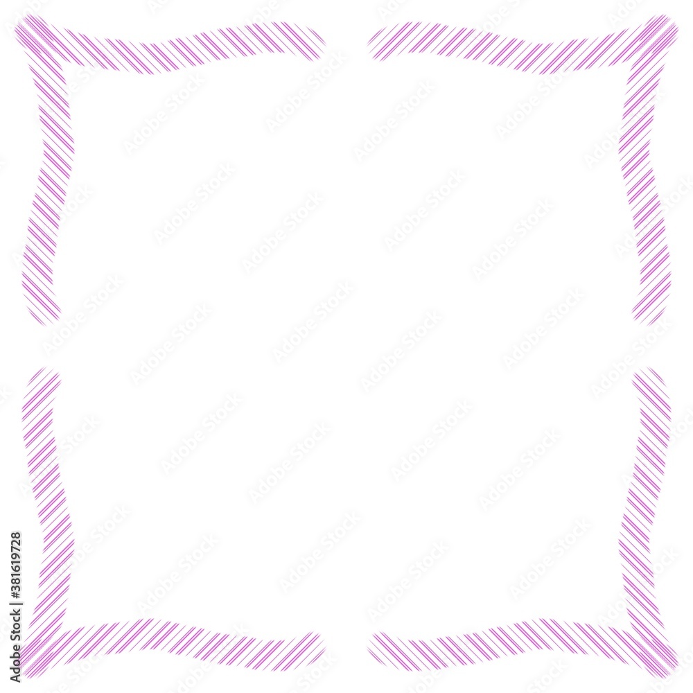 Purple frame on a white background. Border design illustration. White square frame with purple border. Decorative Design for weddings and Christmas. Purple frame on a white background. Border design illustration. White square frame with purple border. Decorative Design for weddings and Christmas.