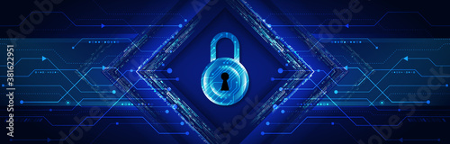 Digital security and network protection. Cybersecurity for internet projects. Antivirus technology web services.