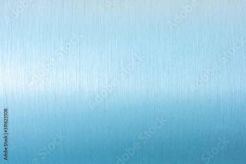 Blue aluminum texture, abstract background, copy space