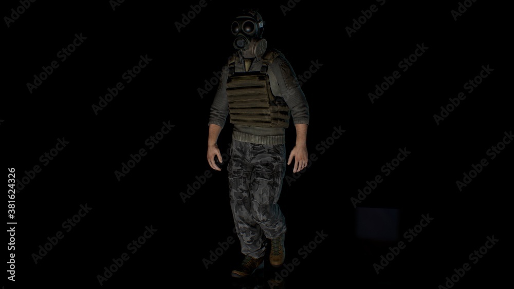 Military 3D-rendering, Male soldier 3d model Military 3D-rendering, Male soldier 3d model