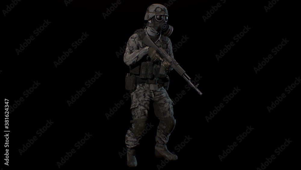 Military 3D-rendering, Male soldier 3d model Military 3D-rendering, Male soldier 3d model