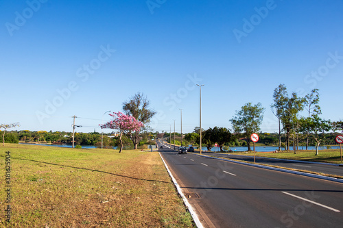 Paisagem próxima a Ponte das Garças em Brasília.