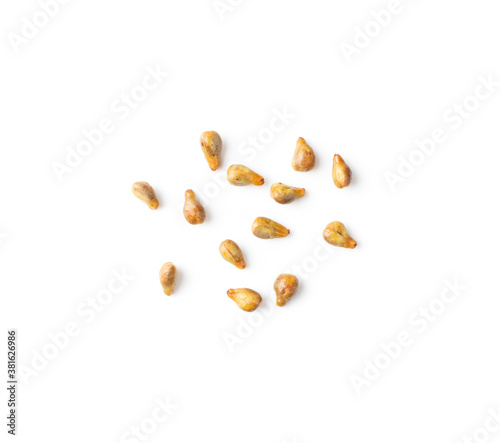 Heap of Grape Seeds Isolated on White Background