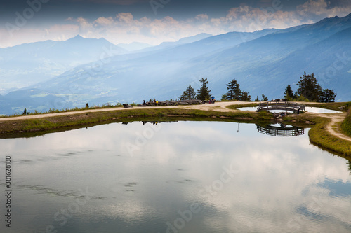 Panoramic lake,Muttereralm,tyrol, Austria, Europe photo