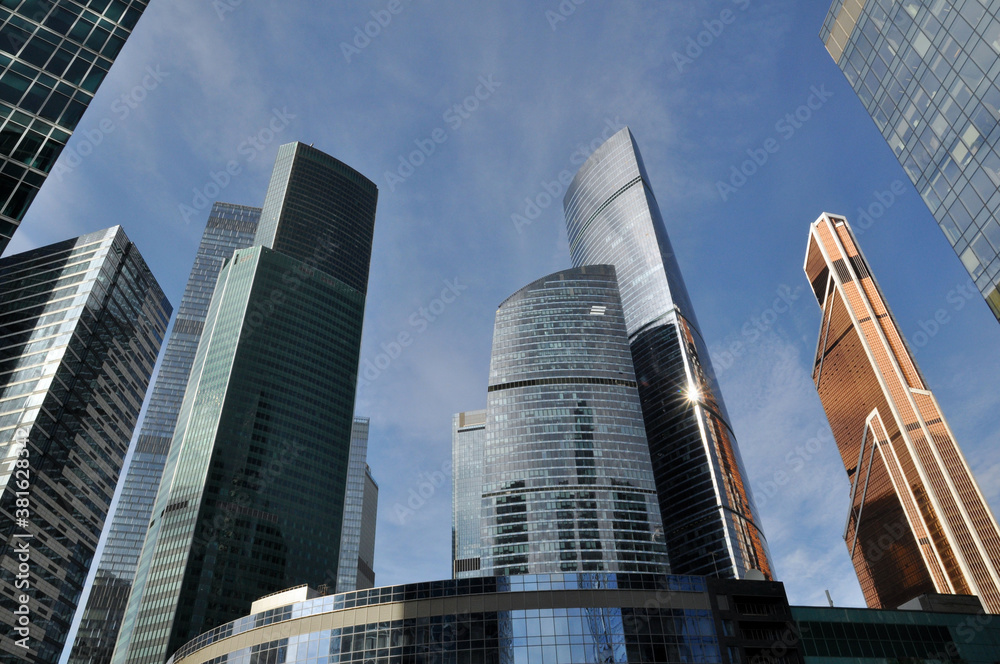 High-rise buildings of the Moscow business center Moscow - city