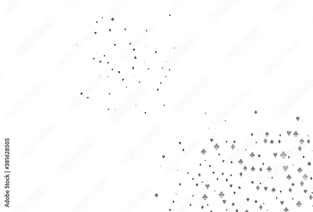 Light Black vector texture with playing cards.